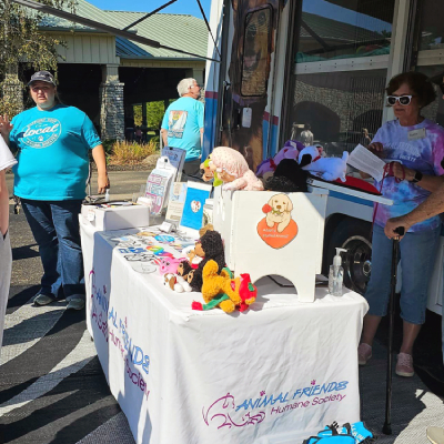 AFSH volunteers at their outreach and Education Program supporting community members